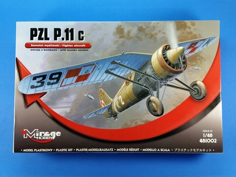 PZL P.11c with bombs Version 1/48 – Mirage Hobby #481002