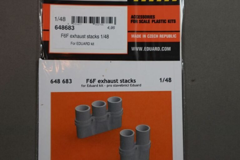 F6F exhaust stacks, Eduard, 1/48