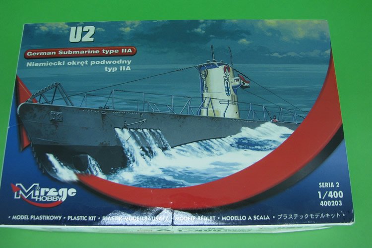U2 German Submarine Type IIa – Mirage Hobby 1/400