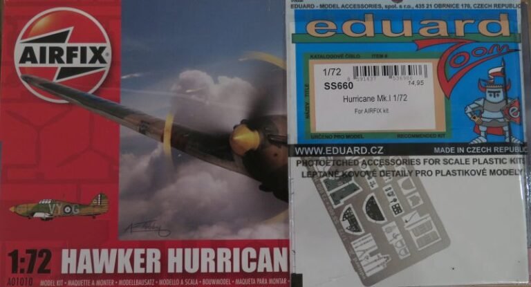 Conjunto Eduard para o Hurricane Mk.I da Airfix